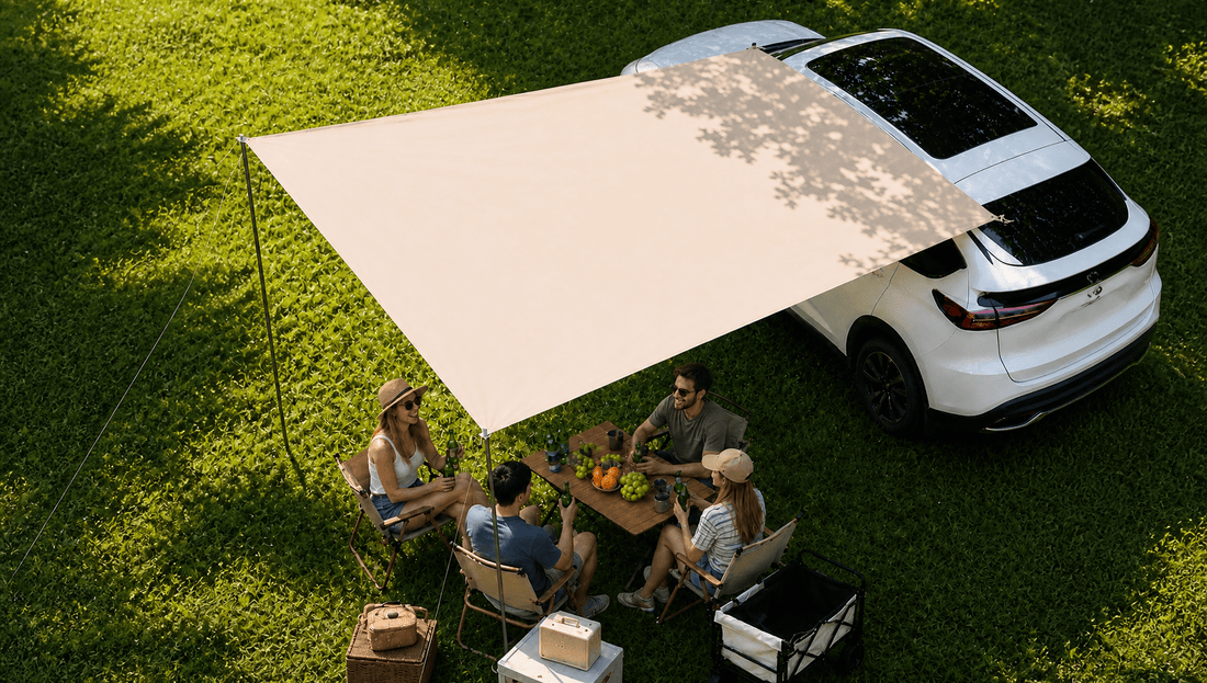 How to Create a Comfortable Car-Side Shade Setup for Summer Camping - Bestyle Camping Store