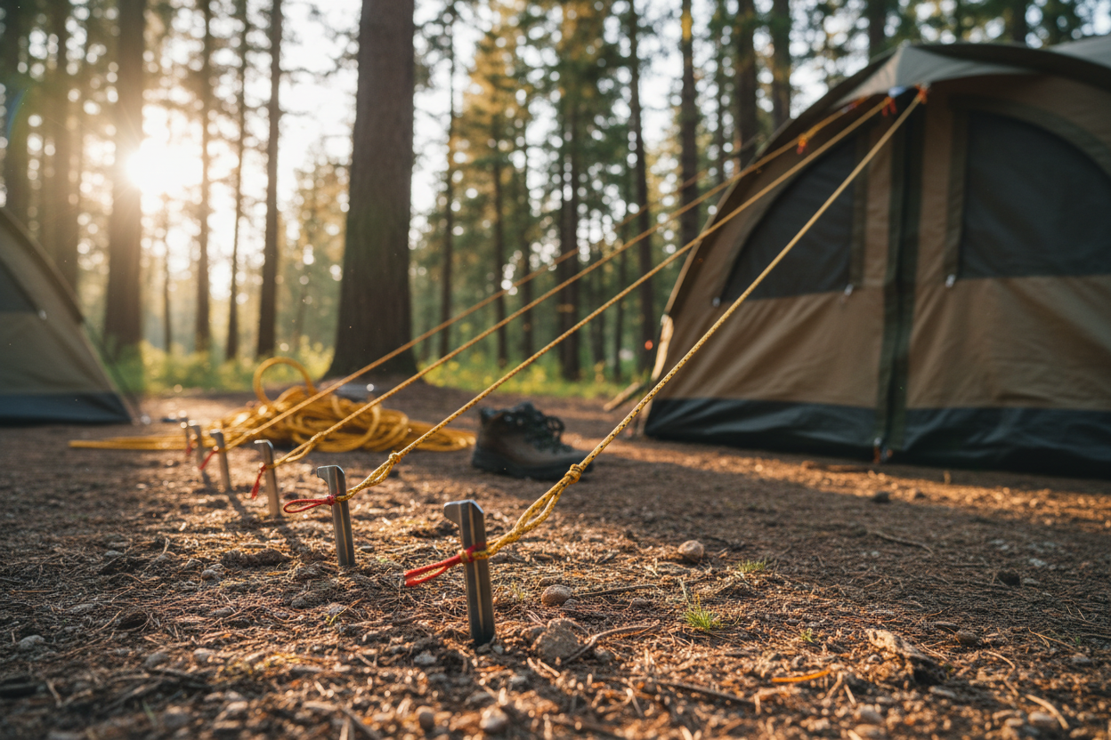 Park camping tents