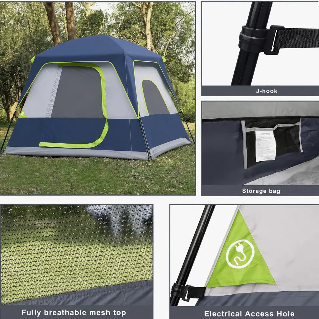 Instant Cabin Tent Setup in 60 Seconds