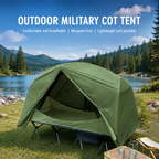 Waterproof 1-Person Off-Ground Combo Cot Bed