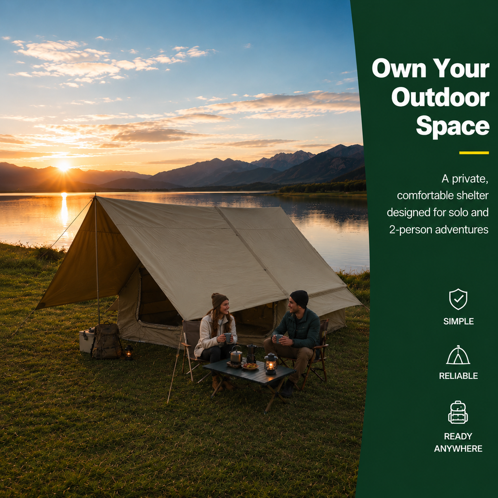 A- line Oxford Cloth Tent for Camping 6.3㎡
