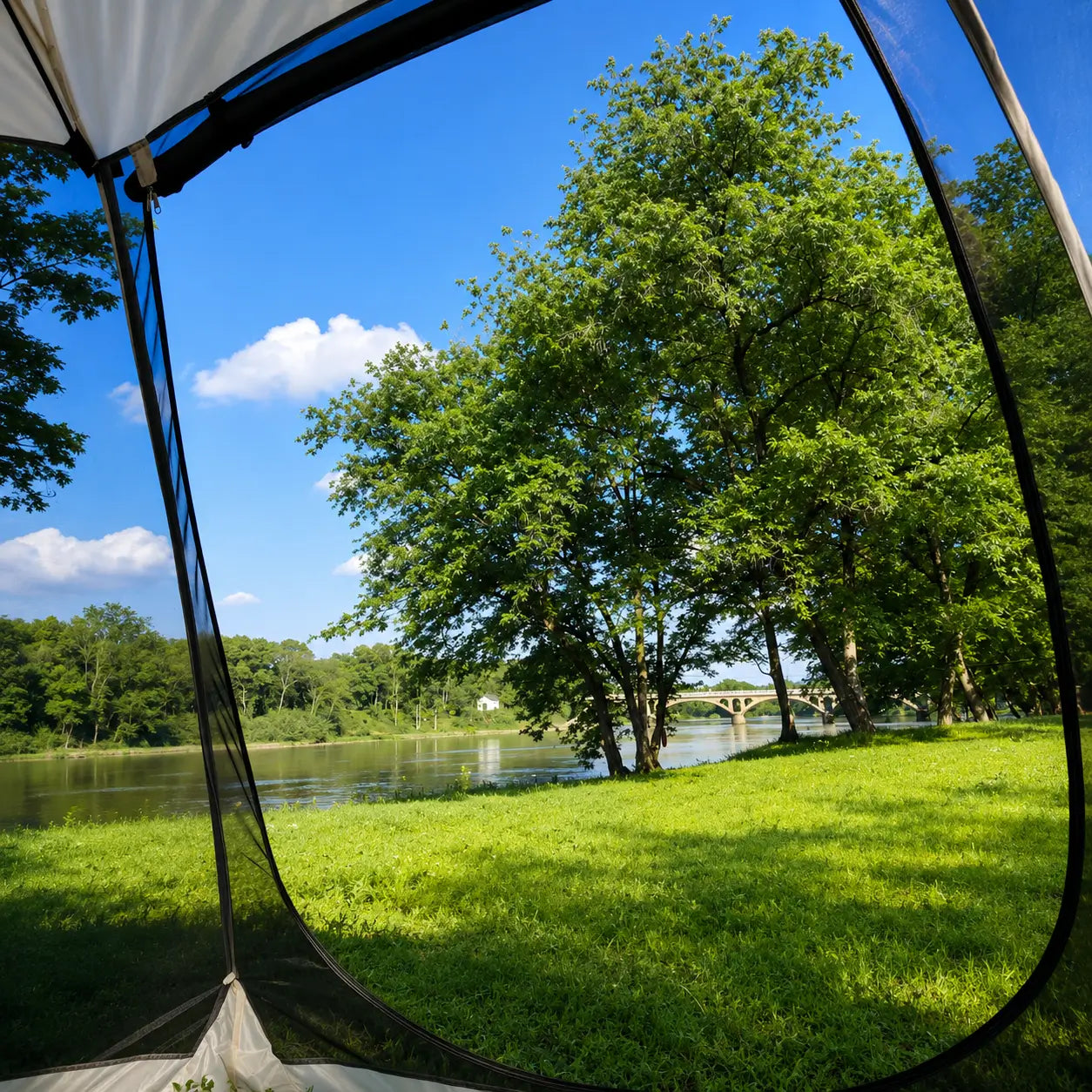 Screen House Mesh Tent with Sun Shade Mosquito