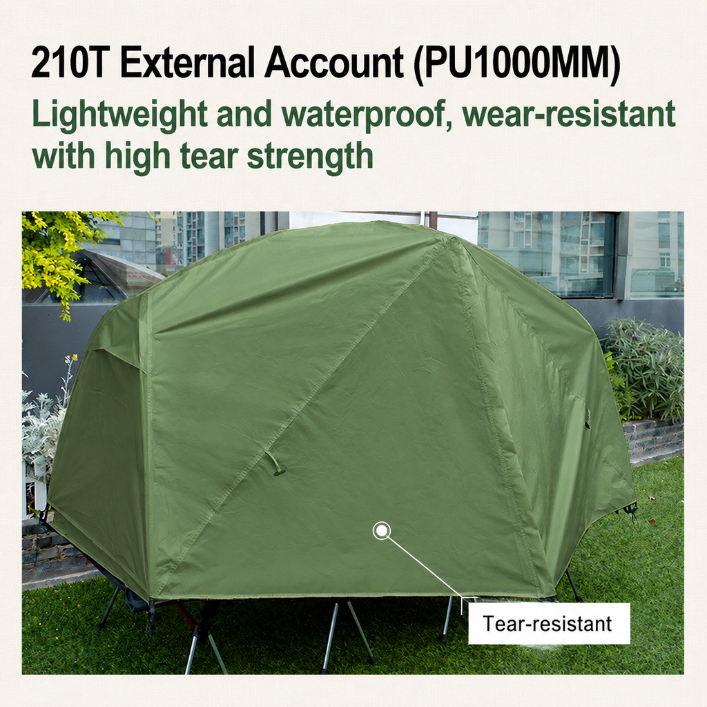 Waterproof 1-Person Off-Ground Combo Cot Bed