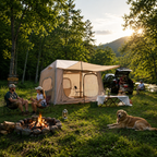 Glamping Tent with Pump Easy Set up