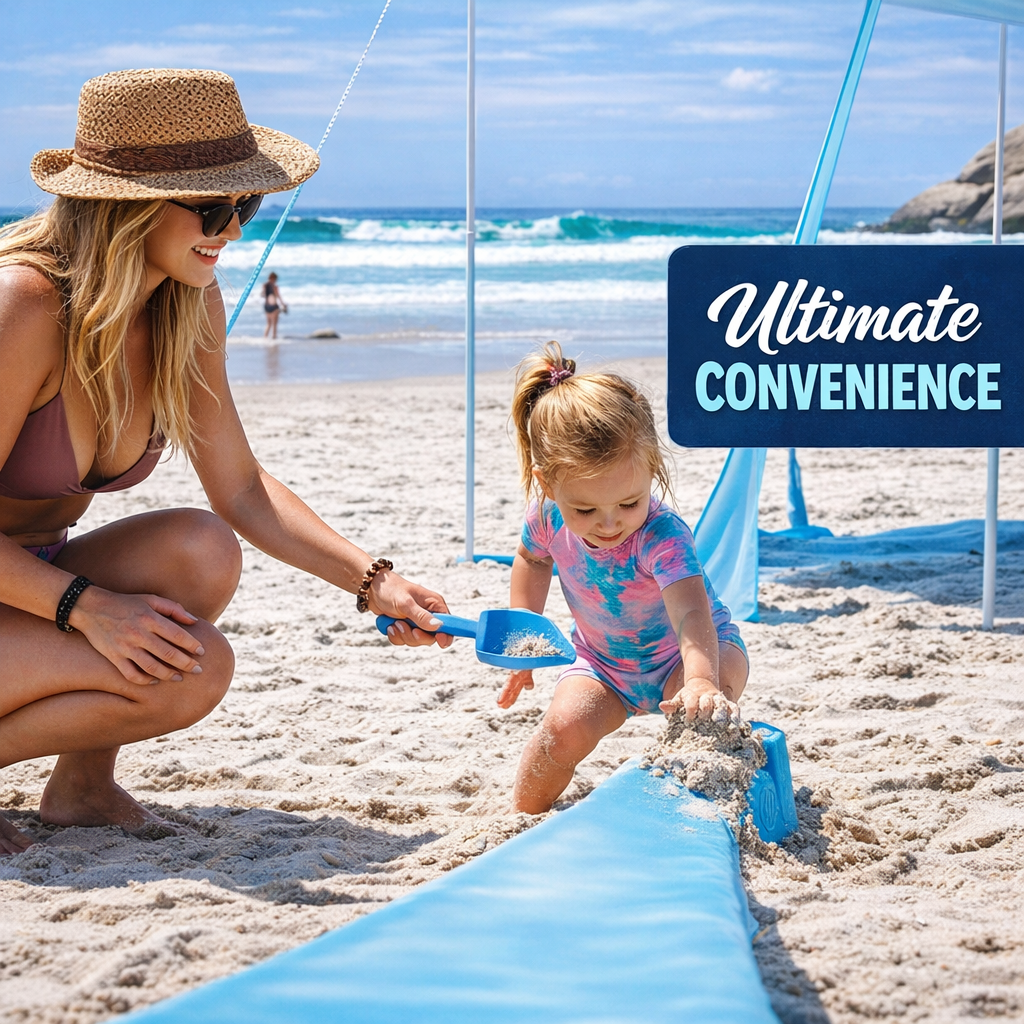 Easy Pop Up Beach Canopy  Outdoor Shade