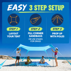 Easy Pop Up Beach Canopy  Outdoor Shade