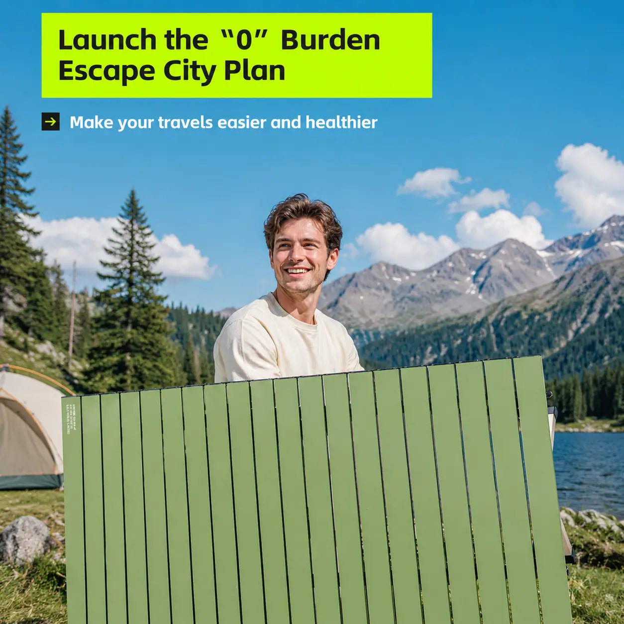 Portable Camping Chair and Folding Camping Table