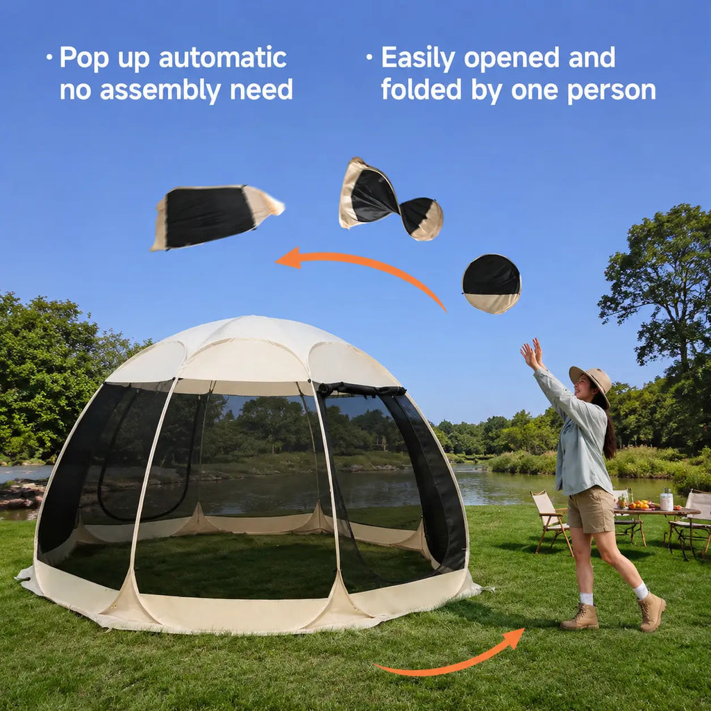 Screen House Mesh Tent with Sun Shade Mosquito