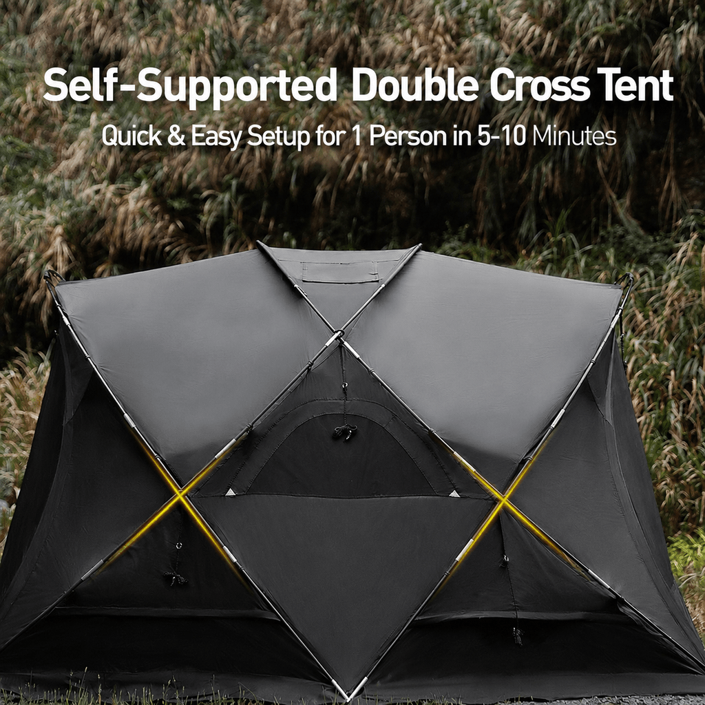 Amenity Dome for 5 Person Camping & Hiking - Bestyle Camping Store
