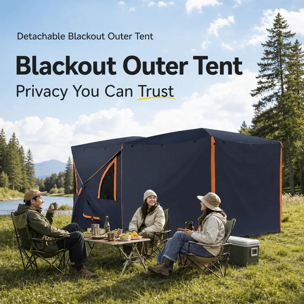 Bestyle 4 - 6 Person Instant Pop Up Cabin Tent, Easy 60 Second Setup, Weather Resistant Camping Family Hub Tent - Bestyle Camping Store