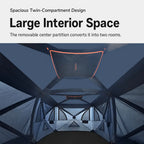 Bestyle 4 - 6 Person Instant Pop Up Cabin Tent, Easy 60 Second Setup, Weather Resistant Camping Family Hub Tent - Bestyle Camping Store