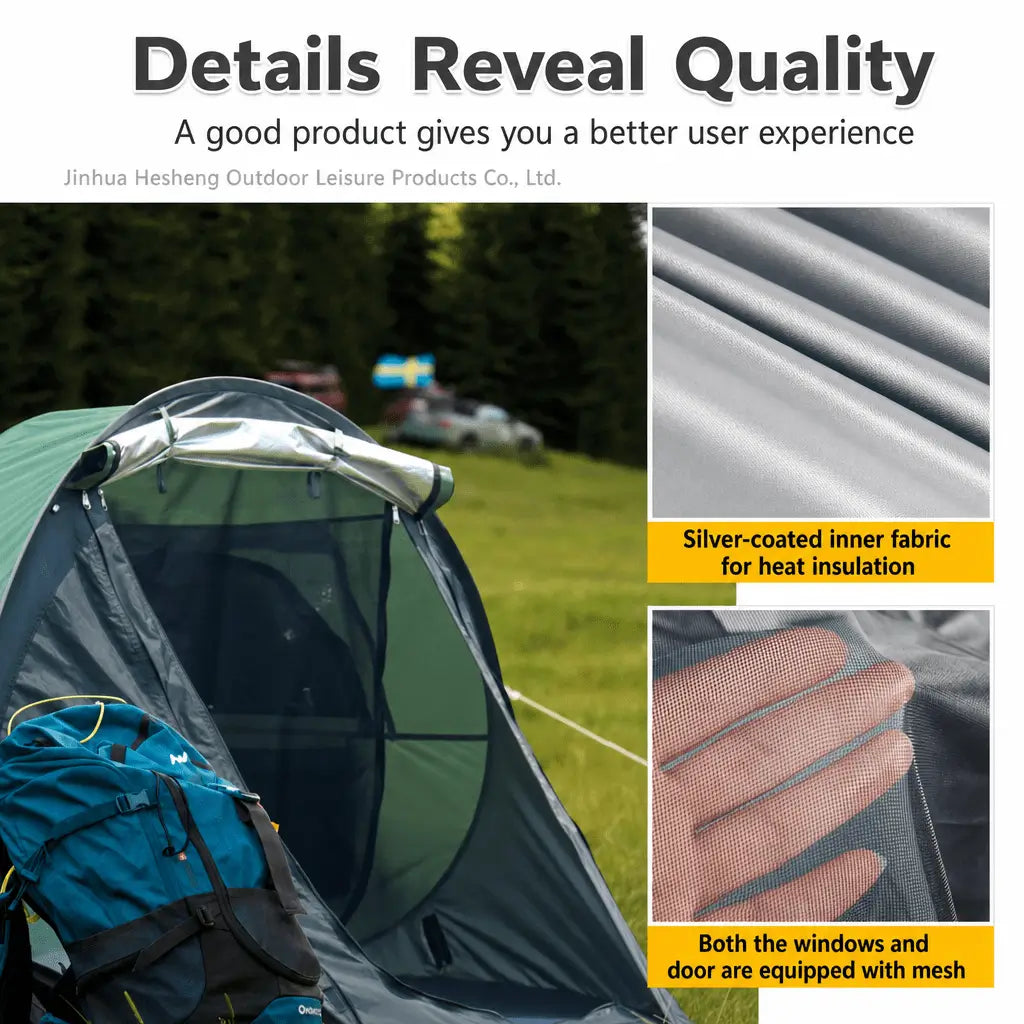 Bestyle 4 Person Easy Pop Up Tent Waterproof Automatic Setup 2 Doors - Instant Family Tents - Bestyle Camping Store