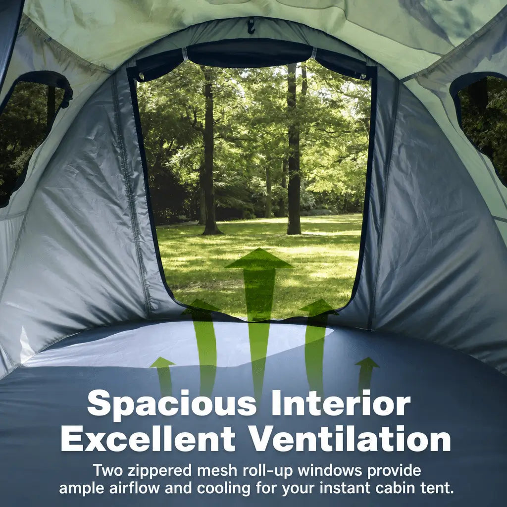 Bestyle 4 Person Easy Pop Up Tent Waterproof Automatic Setup 2 Doors - Instant Family Tents - Bestyle Camping Store