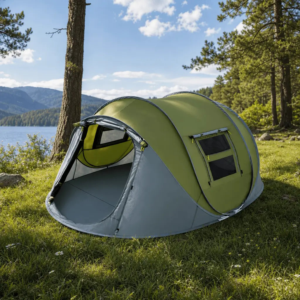 Bestyle 4 Person Easy Pop Up Tent Waterproof Automatic Setup 2 Doors - Instant Family Tents - Bestyle Camping Store