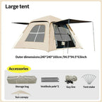 Bestyle 4 - Sided Blackout Camping Tent Coffee Brown - Bestyle Camping Store