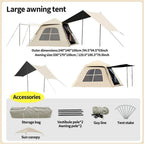 Bestyle 4 - Sided Blackout Camping Tent Coffee Brown - Bestyle Camping Store