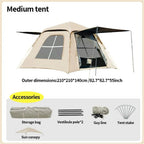 Bestyle 4 - Sided Blackout Camping Tent Coffee Brown - Bestyle Camping Store