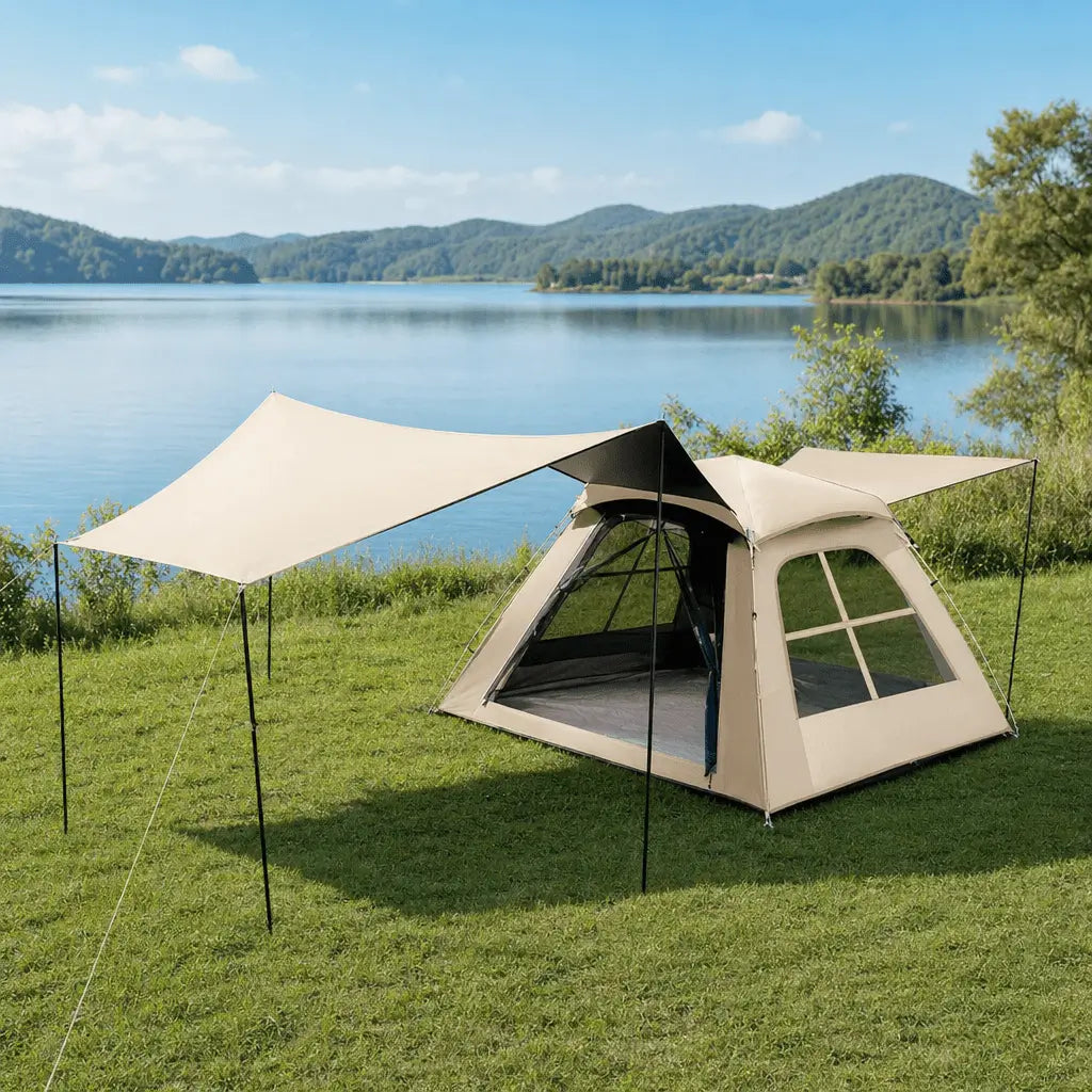 Bestyle 4 - Sided Blackout Camping Tent Coffee Brown - Bestyle Camping Store