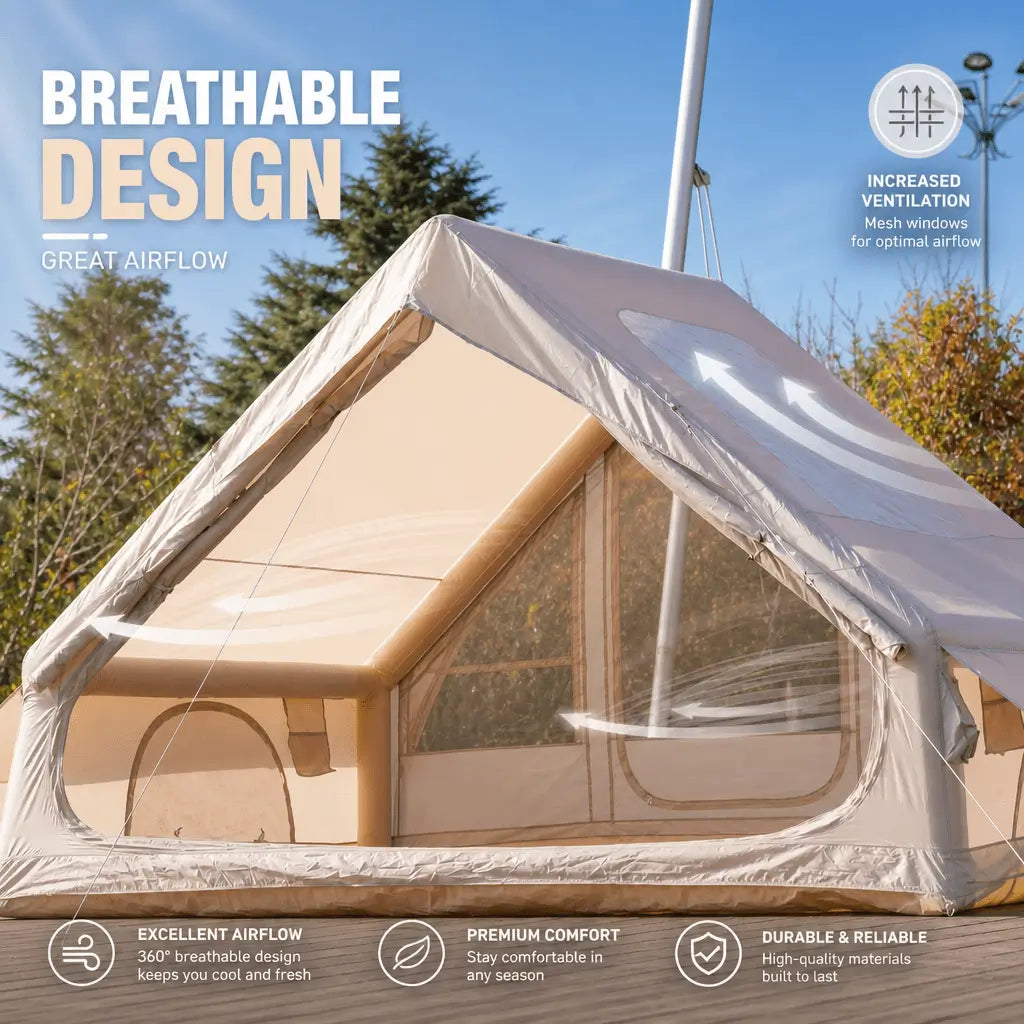 Bestyle 6.3㎡ Lightweight Camping Tent 2 Doors 1 Skylight - Bestyle Camping Store