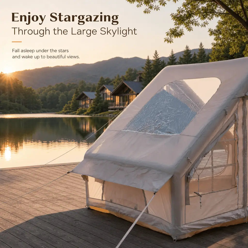 Bestyle 6.3㎡ Lightweight Camping Tent 2 Doors 1 Skylight - Bestyle Camping Store