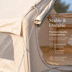 Bestyle 6.3㎡ Lightweight Tent 1 Door 1 Skylight - Bestyle Camping Store