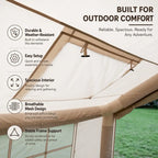 Bestyle 8.0㎡ Portable Camping Tent Family - Size Shelter - Bestyle Camping Store