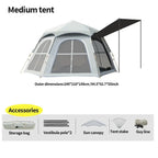 Bestyle Auto - Setup Hexagonal Camping Tent Silver - Bestyle Camping Store