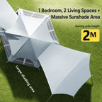 Bestyle Auto - Setup Hexagonal Camping Tent Silver - Bestyle Camping Store