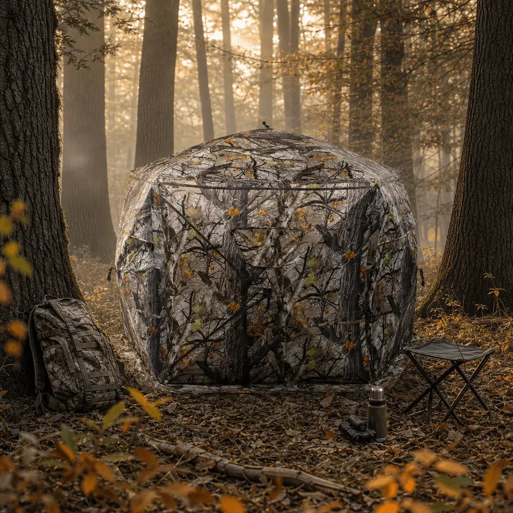 Bestyle Extra Large Hunting Blind 4 Person,288 Degree See Through Pop up Ground Blinds - Bestyle Camping Store