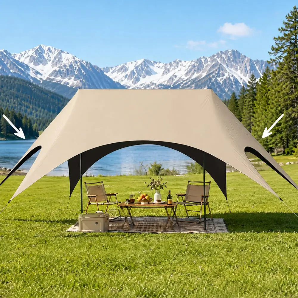 Bestyle Ridge Gazebo Canopy UV Protection - Bestyle Camping Store