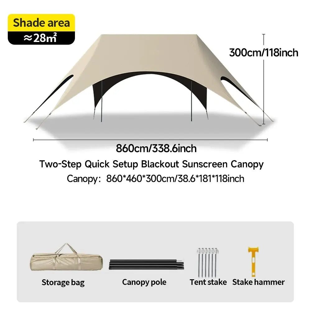 Bestyle Ridge Gazebo Canopy UV Protection - Bestyle Camping Store