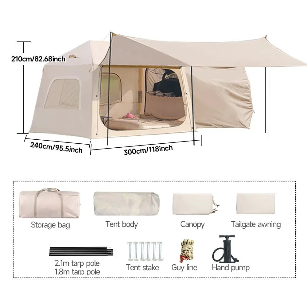 Bestyle Spacious Inflatable Car Camping Tent - Bestyle Camping Store
