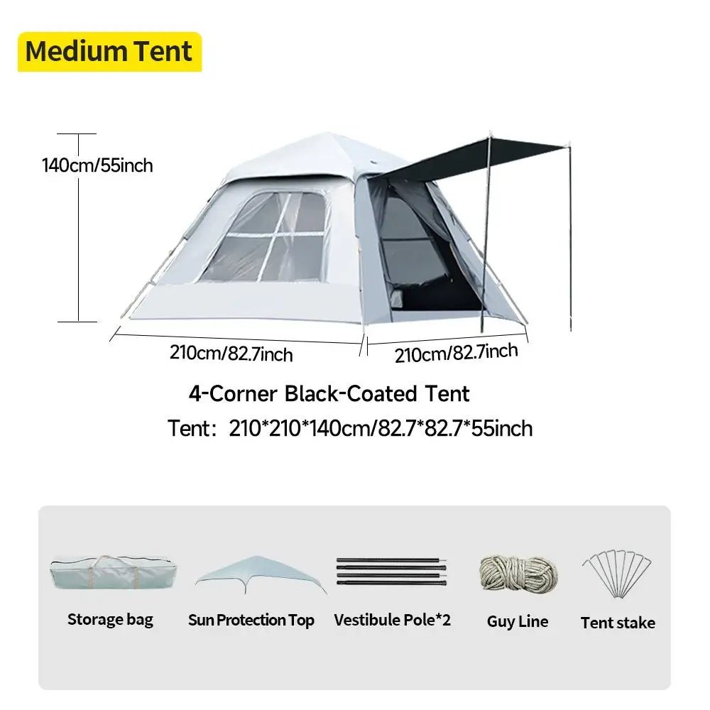 Bestyle Square Blackout Camping Tent - Bestyle Camping Store