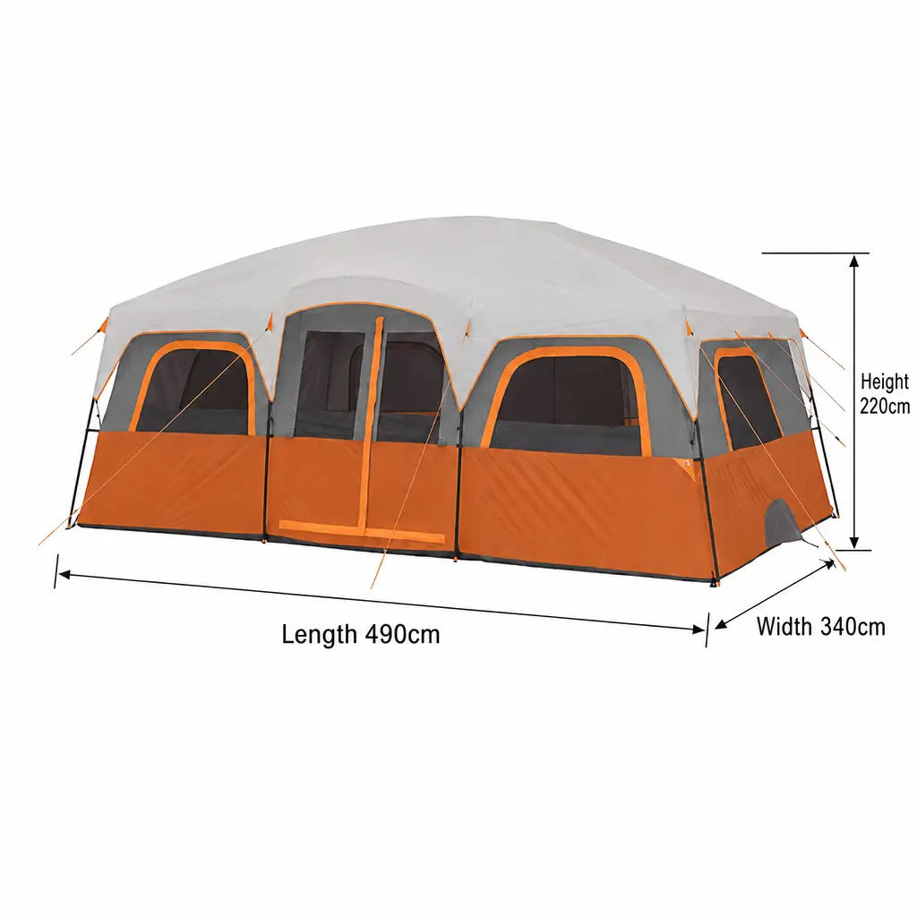 Bestyle Tent for Family Camping ,12 Person Large Multi Room Tents for Car Camping & Outdoor Adventures - Bestyle Camping Store