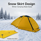 Bestyle Ultralight 2 Person Backpacking Tent,4 Season Waterproof Camping Tent Double Layer Cold Weather Easy Set Up Tents - Bestyle Camping Store
