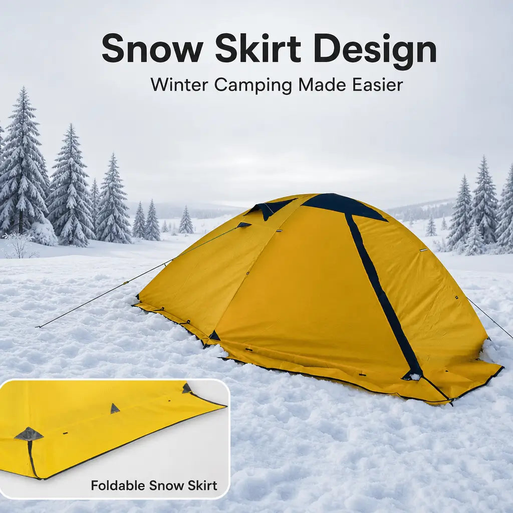 Bestyle Ultralight 2 Person Backpacking Tent,4 Season Waterproof Camping Tent Double Layer Cold Weather Easy Set Up Tents - Bestyle Camping Store