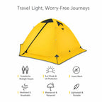 Bestyle Ultralight 2 Person Backpacking Tent,4 Season Waterproof Camping Tent Double Layer Cold Weather Easy Set Up Tents - Bestyle Camping Store
