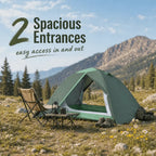 Bestyle Ultralight 2 Person Backpacking Tent,4 Season Waterproof Camping Tent Double Layer Cold Weather Easy Set Up Tents - Bestyle Camping Store
