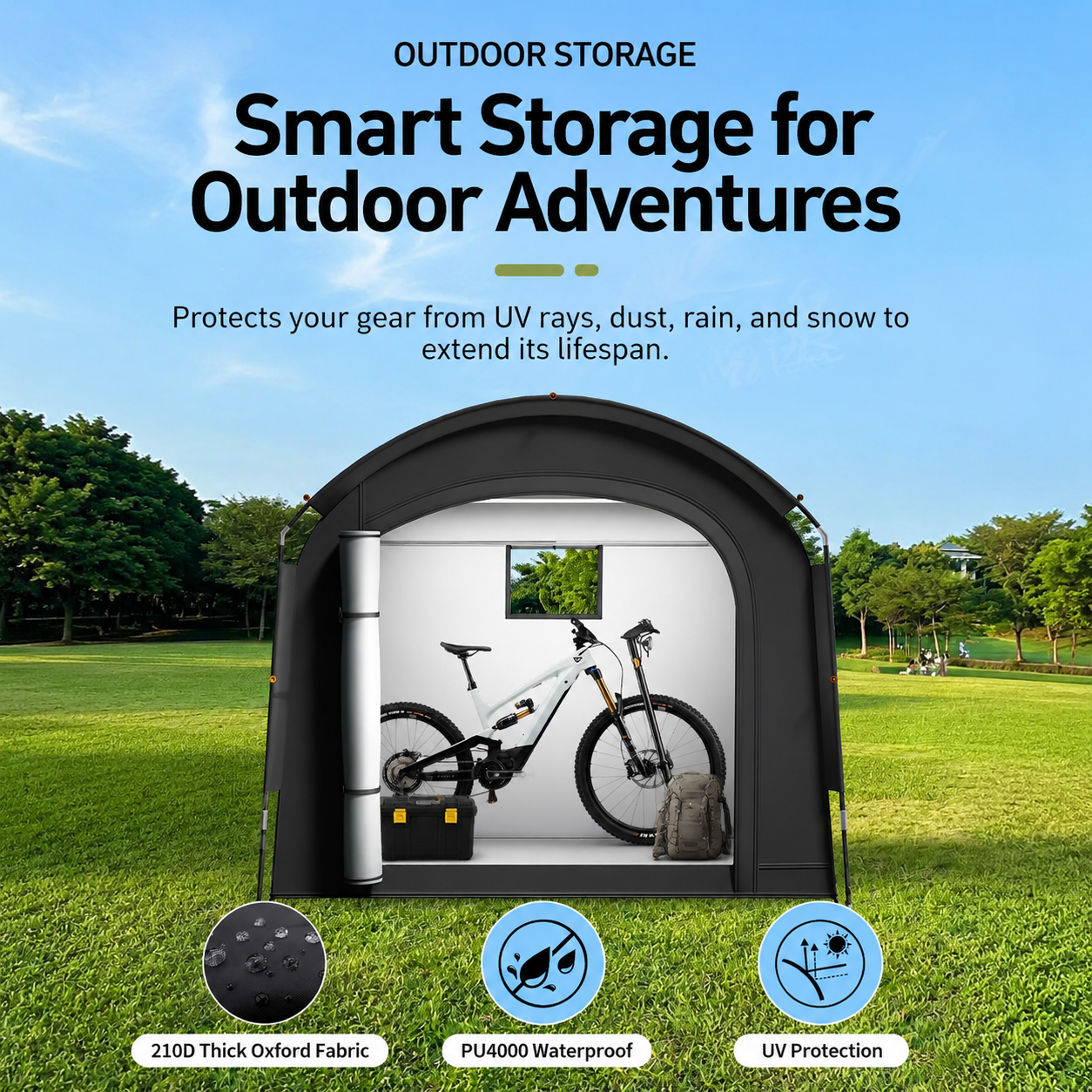 Outdoor Portable Bicycle Storage Sheds