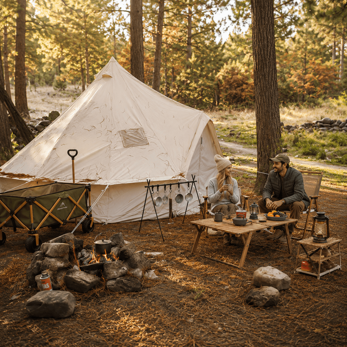 Dream House Outdoor Waterproof Cotton Canvas - Bestyle Camping Store