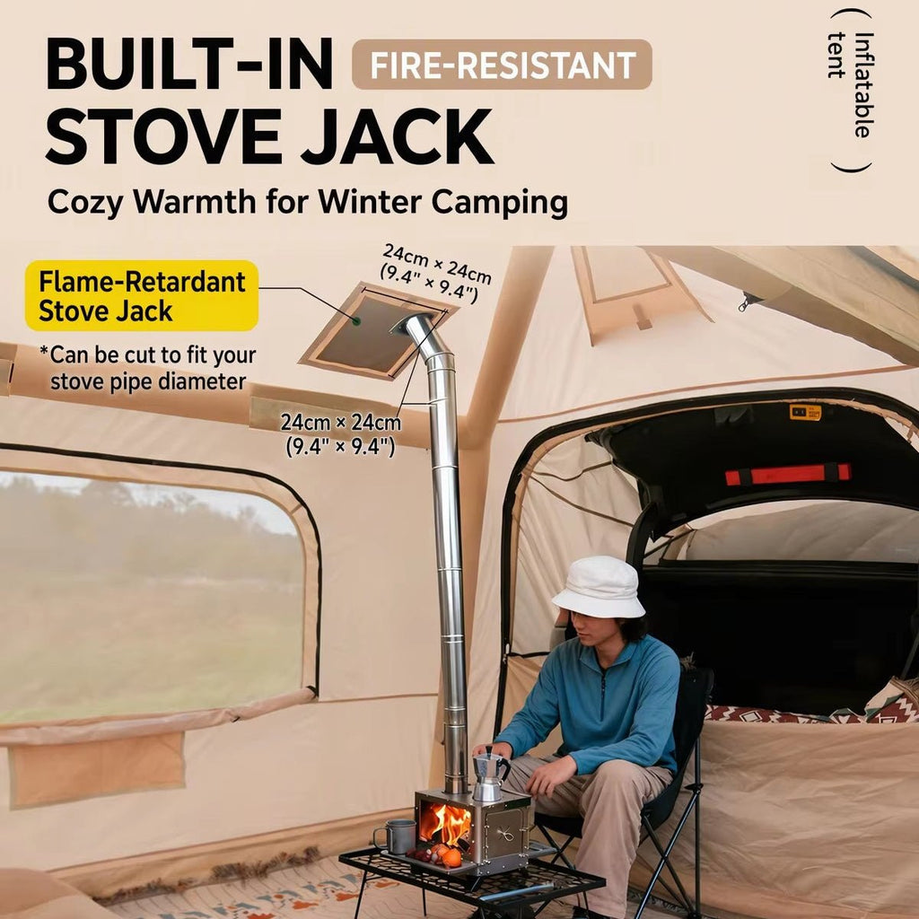 Inflatable Tailgate Tent with Stove Jack - Bestyle Camping Store