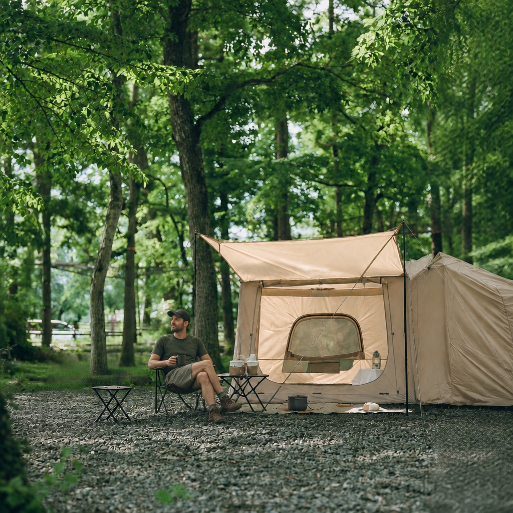 Inflatable Tailgate Tent with Stove Jack