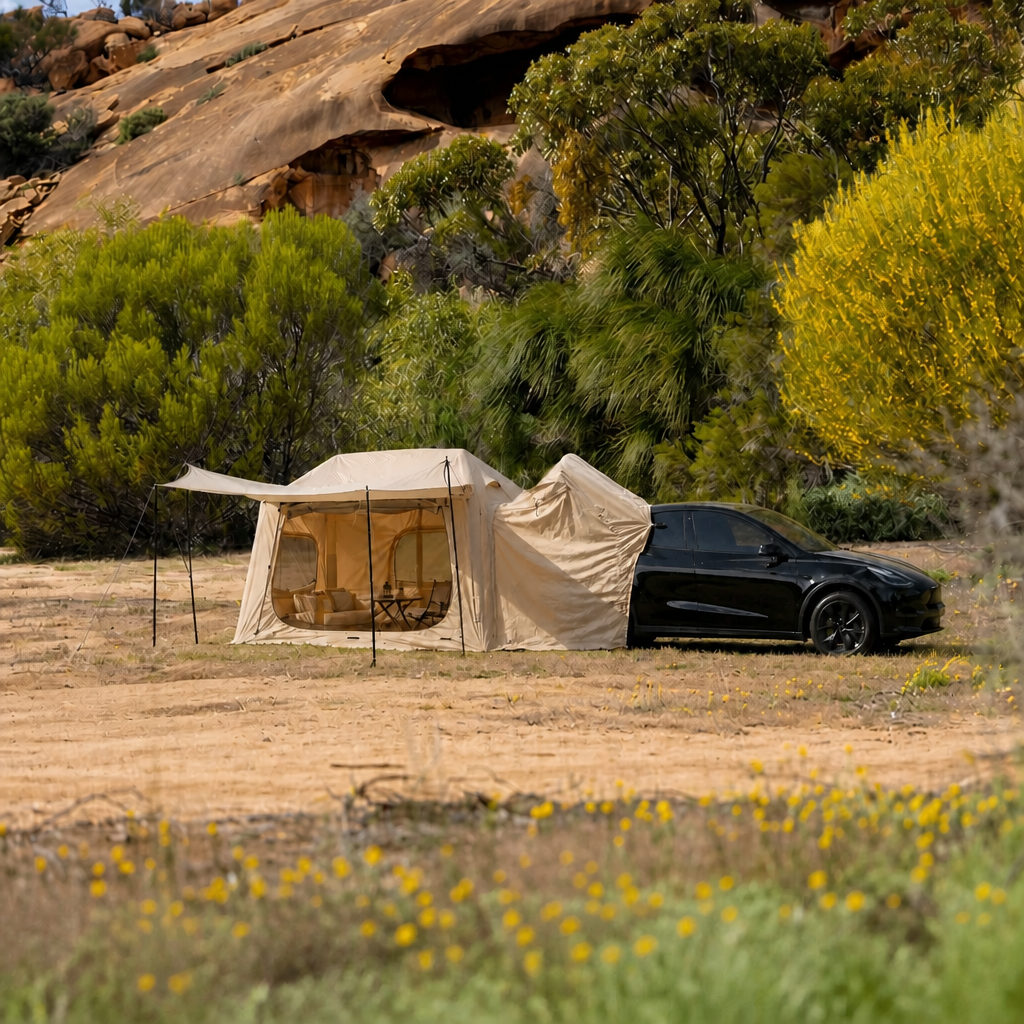 Inflatable Tailgate Tent with Stove Jack