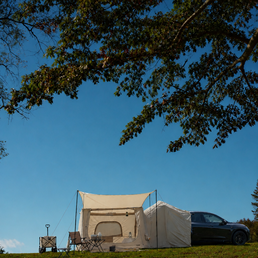 Inflatable Tailgate Tent with Stove Jack