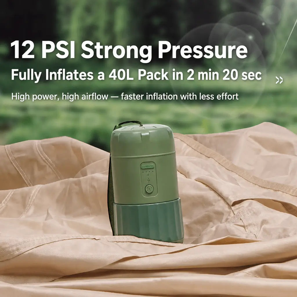 Portable Electric Air Pump for Inflatable Tents & Outdoor Gear – Rechargeable, Easy - to - Use - Bestyle Camping Store