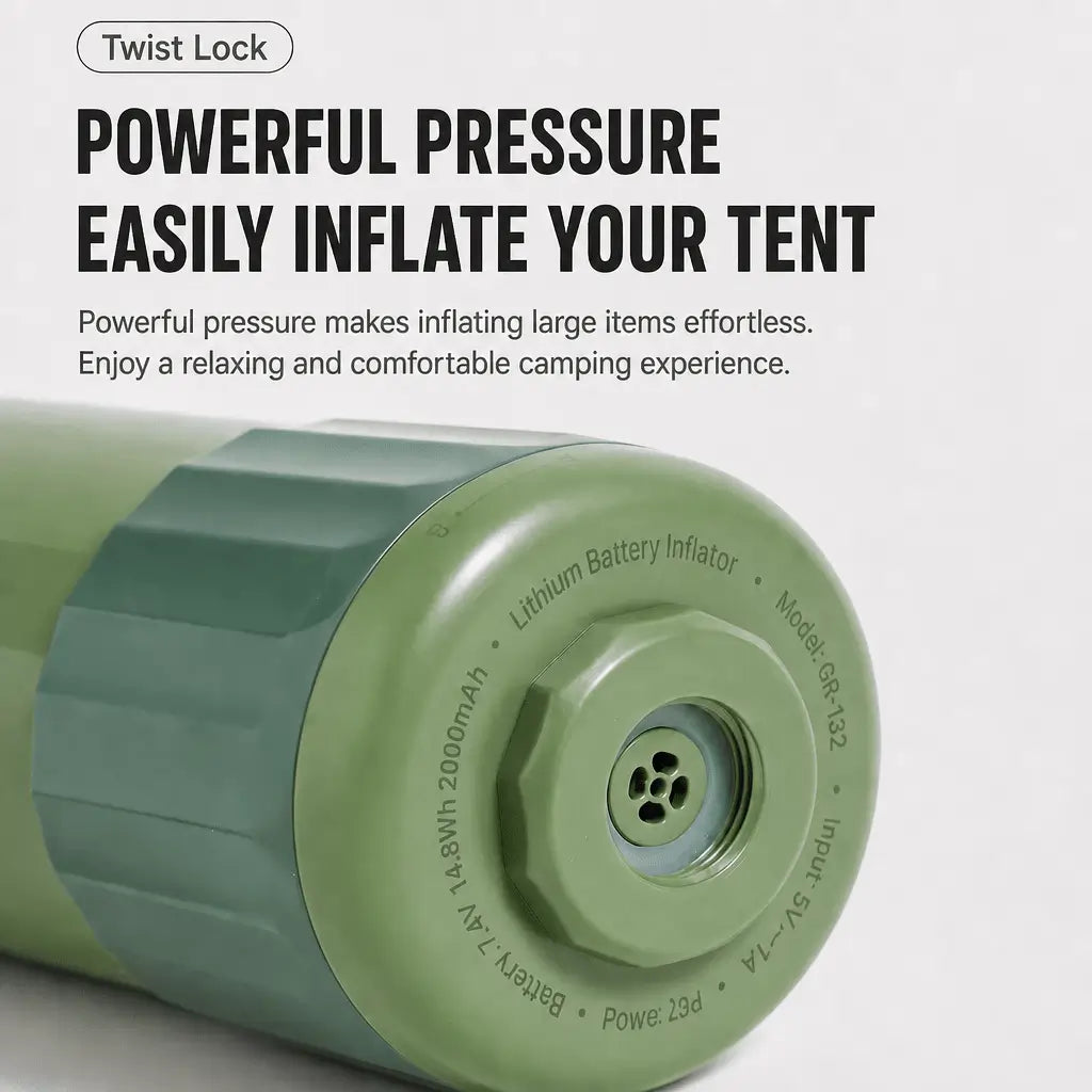 Portable Electric Air Pump for Inflatable Tents & Outdoor Gear – Rechargeable, Easy - to - Use - Bestyle Camping Store