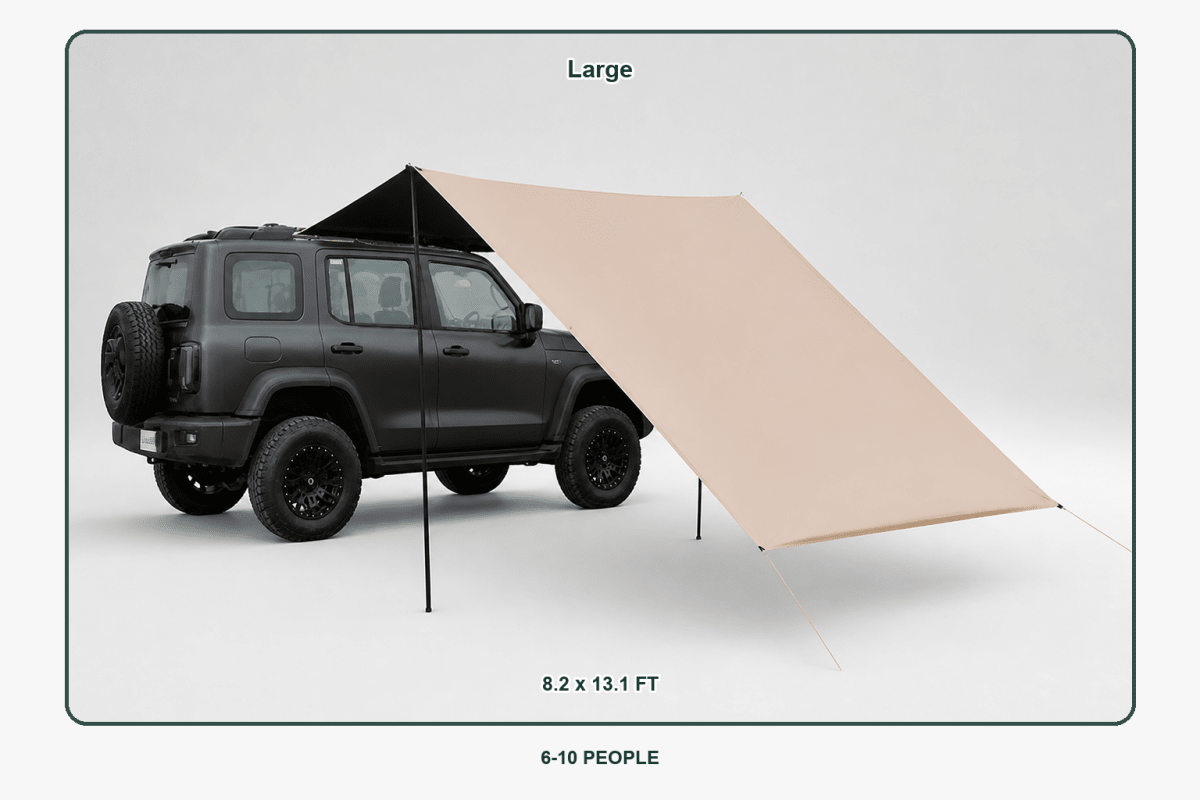 Portable SUV Side Awning - Bestyle Camping Store