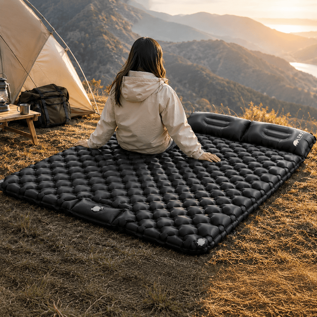 Self Inflating with Pillow Built-in Foot Pump Inflatable Sleeping Mat - Bestyle Camping Store