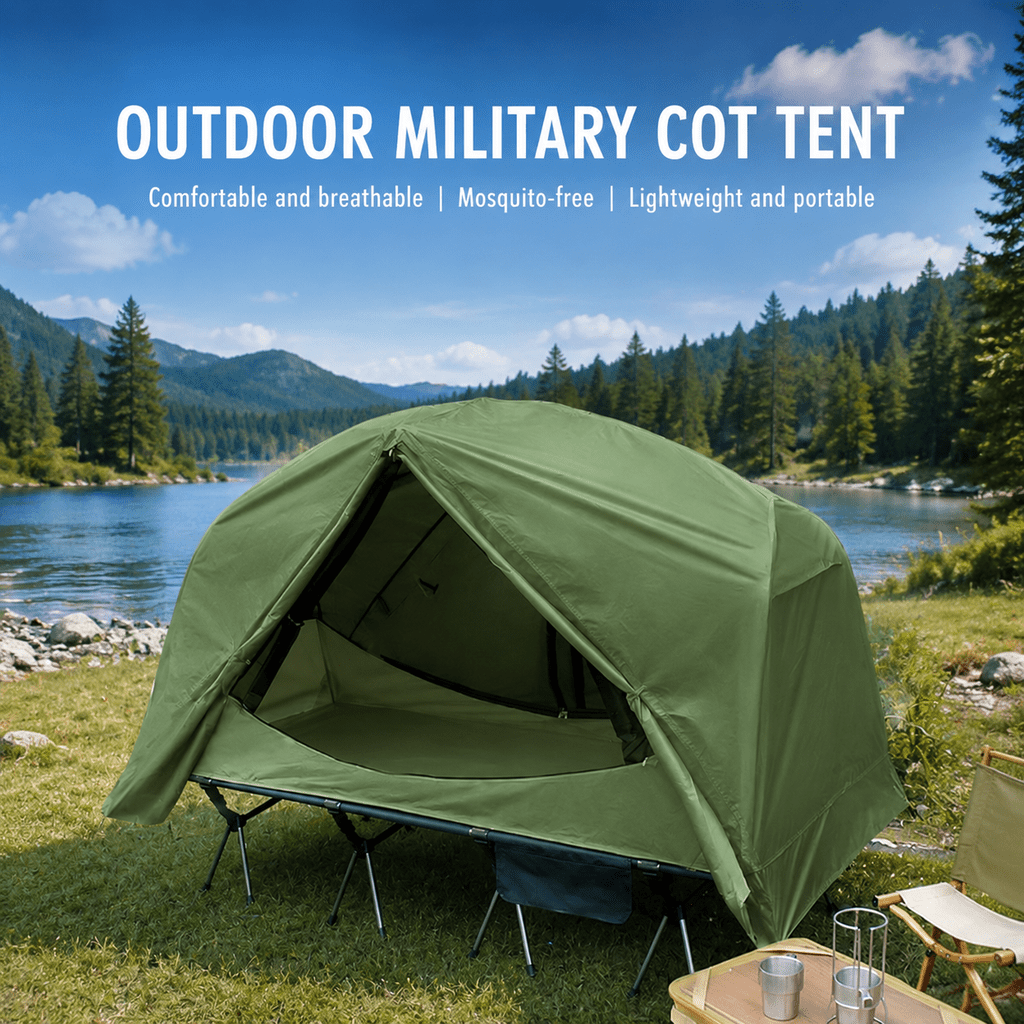 Waterproof 1-Person Off-Ground Combo Cot Bed - Bestyle Camping Store
